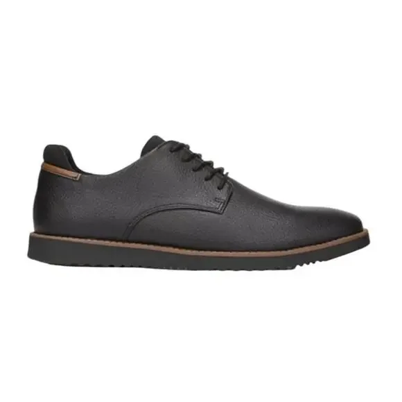 Dr. Scholl's Men's Black Faux Leather Lace Up Sync Oxford Comfort Shoe 10 NEW - Picture 1 of 8